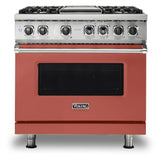 Viking 5 Series 36 inch Dual Fuel Range with 4 Sealed Burners and Griddle - VDR5364G*