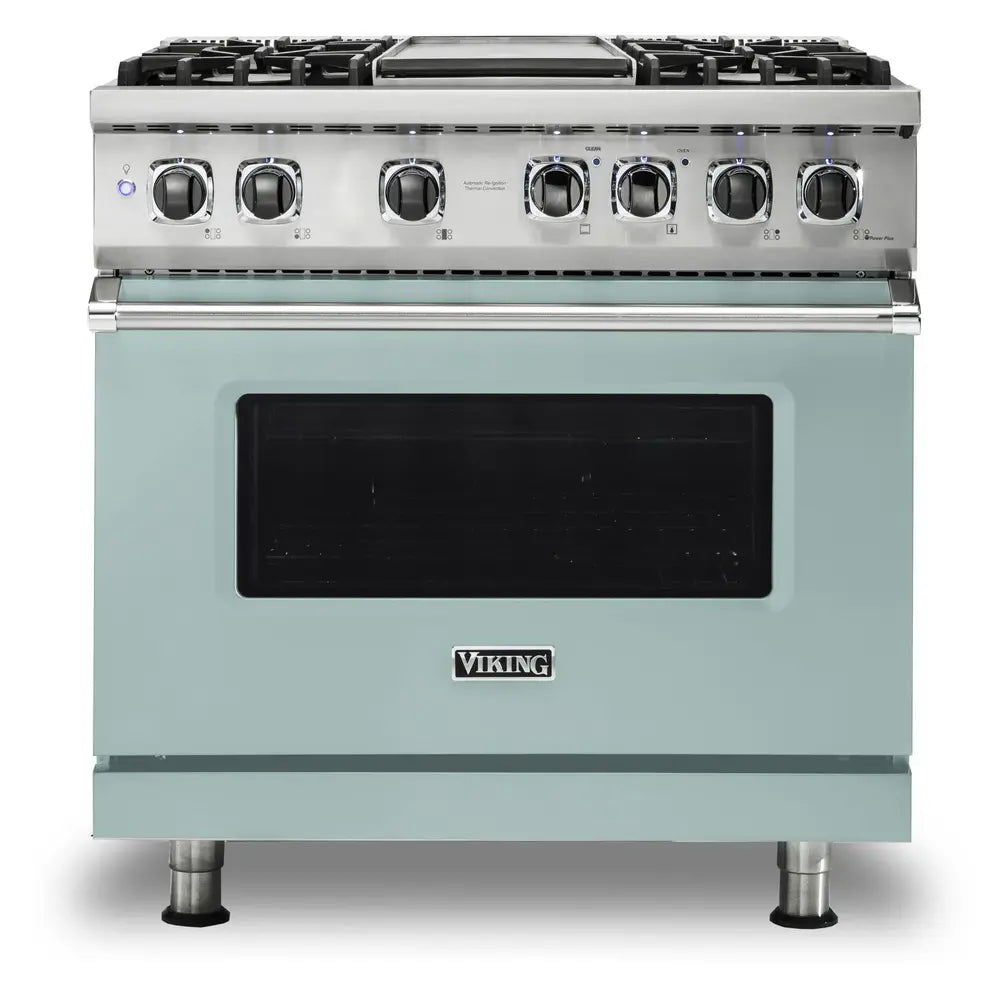 Viking 5 Series 36 inch Dual Fuel Range with 4 Sealed Burners and Griddle - VDR5364G*