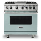 Viking 5 Series 36 inch Dual Fuel Range with 4 Sealed Burners and Griddle - VDR5364G*