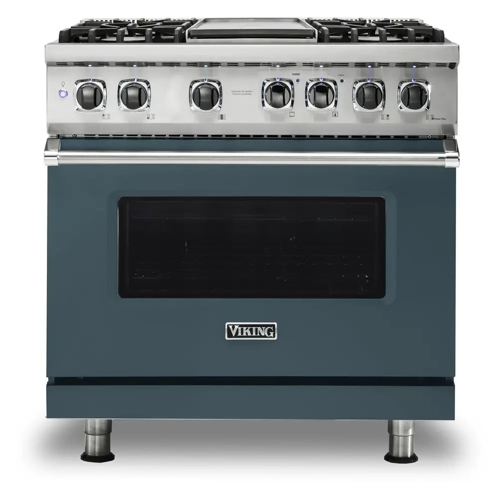 Viking 5 Series 36 inch Dual Fuel Range with 4 Sealed Burners and Griddle - VDR5364G*