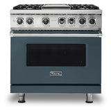 Viking 5 Series 36 inch Dual Fuel Range with 4 Sealed Burners and Griddle - VDR5364G*