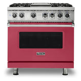 Viking 5 Series 36 inch Dual Fuel Range with 4 Sealed Burners and Griddle - VDR5364G*