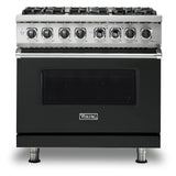 Viking 5 Series 36 inch Dual Fuel Range with 6 Sealed Burners and Self Clean - VDR5366B*