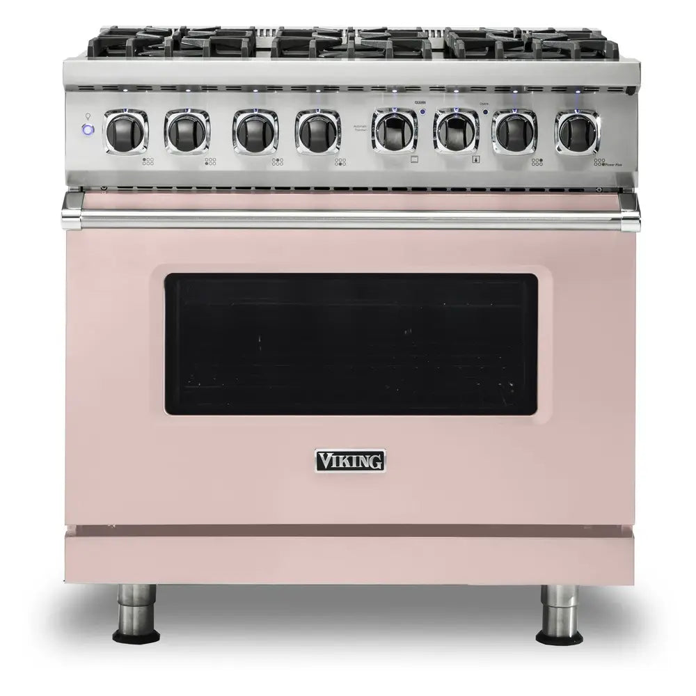 Viking 5 Series 36 inch Dual Fuel Range with 6 Sealed Burners and Self Clean - VDR5366B*