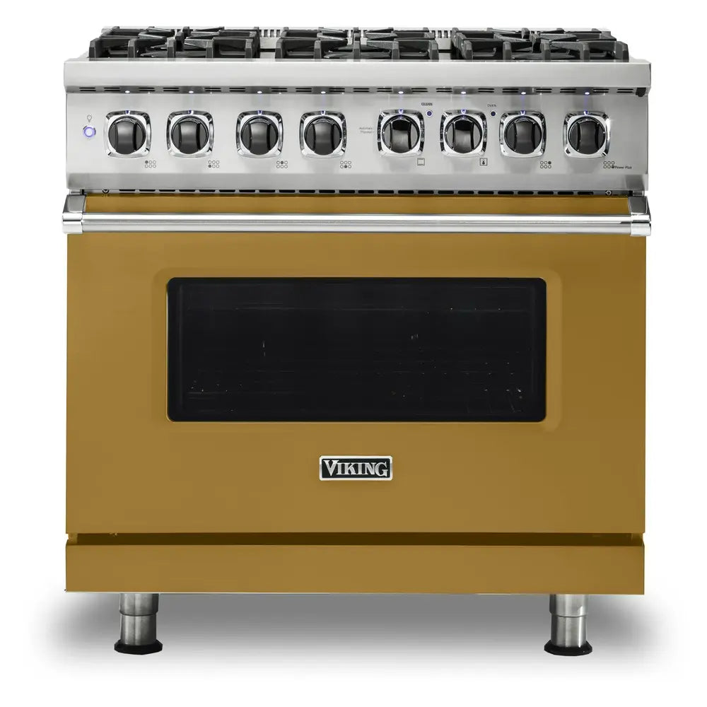 Viking 5 Series 36 inch Dual Fuel Range with 6 Sealed Burners and Self Clean - VDR5366B*