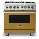 Viking 5 Series 36 inch Dual Fuel Range with 6 Sealed Burners and Self Clean - VDR5366B*