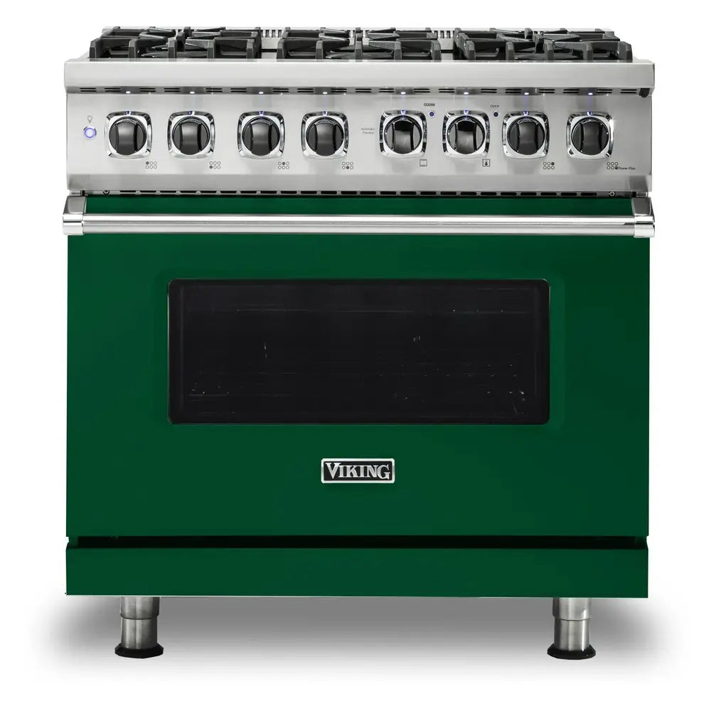 Viking 5 Series 36 inch Dual Fuel Range with 6 Sealed Burners and Self Clean - VDR5366B*
