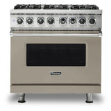 Viking 5 Series 36 inch Dual Fuel Range with 6 Sealed Burners and Self Clean - VDR5366B*