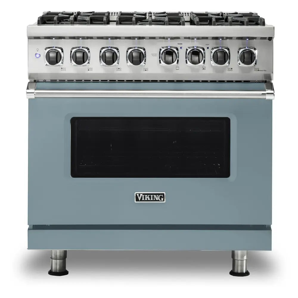 Viking 5 Series 36 inch Dual Fuel Range with 6 Sealed Burners and Self Clean - VDR5366B*