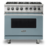 Viking 5 Series 36 inch Dual Fuel Range with 6 Sealed Burners and Self Clean - VDR5366B*