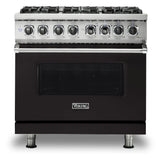 Viking 5 Series 36 inch Dual Fuel Range with 6 Sealed Burners and Self Clean - VDR5366B*