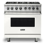 Viking 5 Series 36 inch Dual Fuel Range with 6 Sealed Burners and Self Clean - VDR5366B*