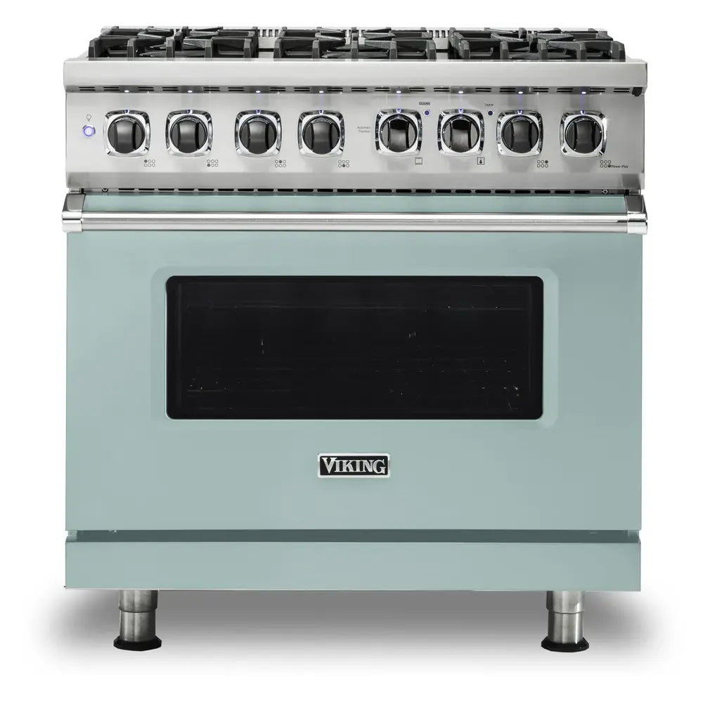 Viking 5 Series 36 inch Dual Fuel Range with 6 Sealed Burners and Self Clean - VDR5366B*