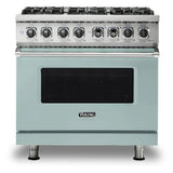 Viking 5 Series 36 inch Dual Fuel Range with 6 Sealed Burners and Self Clean - VDR5366B*