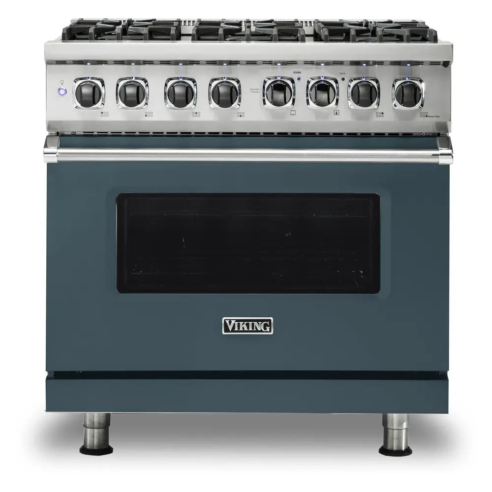 Viking 5 Series 36 inch Dual Fuel Range with 6 Sealed Burners and Self Clean - VDR5366B*