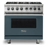 Viking 5 Series 36 inch Dual Fuel Range with 6 Sealed Burners and Self Clean - VDR5366B*