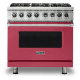 Viking 5 Series 36 inch Dual Fuel Range with 6 Sealed Burners and Self Clean - VDR5366B*