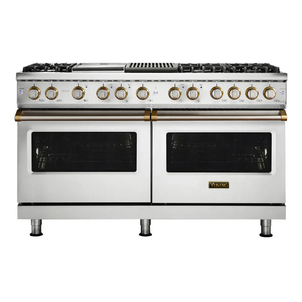 Viking 5 Series 60 inch Dual Fuel Range with 6 Sealed Burners, Griddle and Grill - VDR5606GQ*