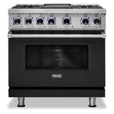 Viking 7 Series 36 inch Dual Fuel Range with 4 Sealed Burners and Griddle  -  VDR73624G*