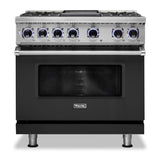 Viking 7 Series 36 inch Dual Fuel Range with 4 Sealed Burners and Griddle  -  VDR73624G*