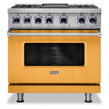 Viking 7 Series 36 inch Dual Fuel Range with 4 Sealed Burners and Griddle  -  VDR73624G*