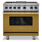Viking 7 Series 36 inch Dual Fuel Range with 4 Sealed Burners and Griddle  -  VDR73624G*