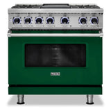 Viking 7 Series 36 inch Dual Fuel Range with 4 Sealed Burners and Griddle  -  VDR73624G*