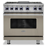 Viking 7 Series 36 inch Dual Fuel Range with 4 Sealed Burners and Griddle  -  VDR73624G*
