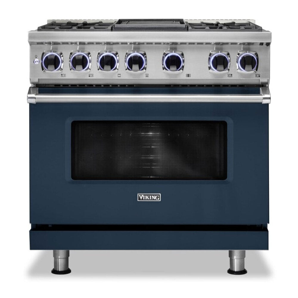 Viking 7 Series 36 inch Dual Fuel Range with 4 Sealed Burners and Griddle  -  VDR73624G*