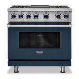 Viking 7 Series 36 inch Dual Fuel Range with 4 Sealed Burners and Griddle  -  VDR73624G*