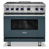 Viking 7 Series 36 inch Dual Fuel Range with 4 Sealed Burners and Griddle  -  VDR73624G*