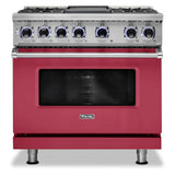 Viking 7 Series 36 inch Dual Fuel Range with 4 Sealed Burners and Griddle  -  VDR73624G*