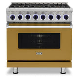 Viking 7 Series 36 inch Dual Fuel Range with 6 Sealed Burners  - VDR73626B*