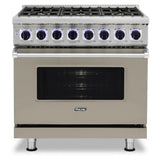 Viking 7 Series 36 inch Dual Fuel Range with 6 Sealed Burners  - VDR73626B*