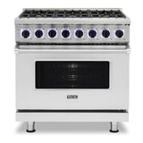 Viking 7 Series 36 inch Dual Fuel Range with 6 Sealed Burners  - VDR73626B*