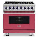 Viking 7 Series 36 inch Dual Fuel Range with 6 Sealed Burners  - VDR73626B*