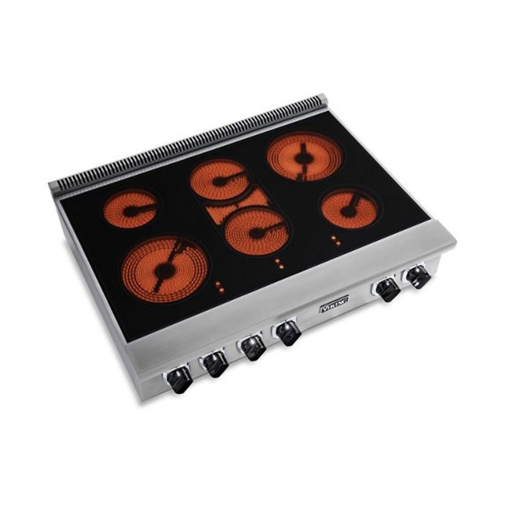 Viking 5 Series 36 inch Electric Rangetop with 6 Elements - VERT53616BSS