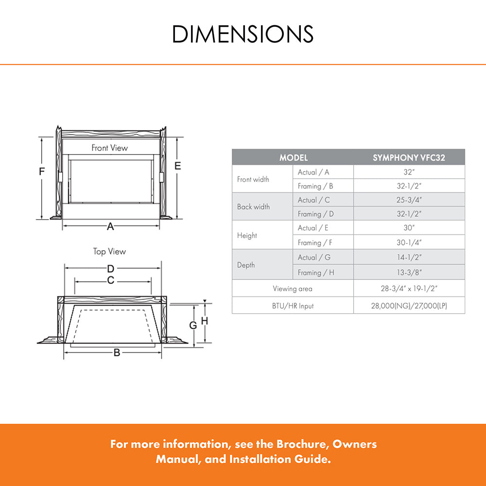Monessen 32" Symphony Vent-Free Traditional Gas Fireplace