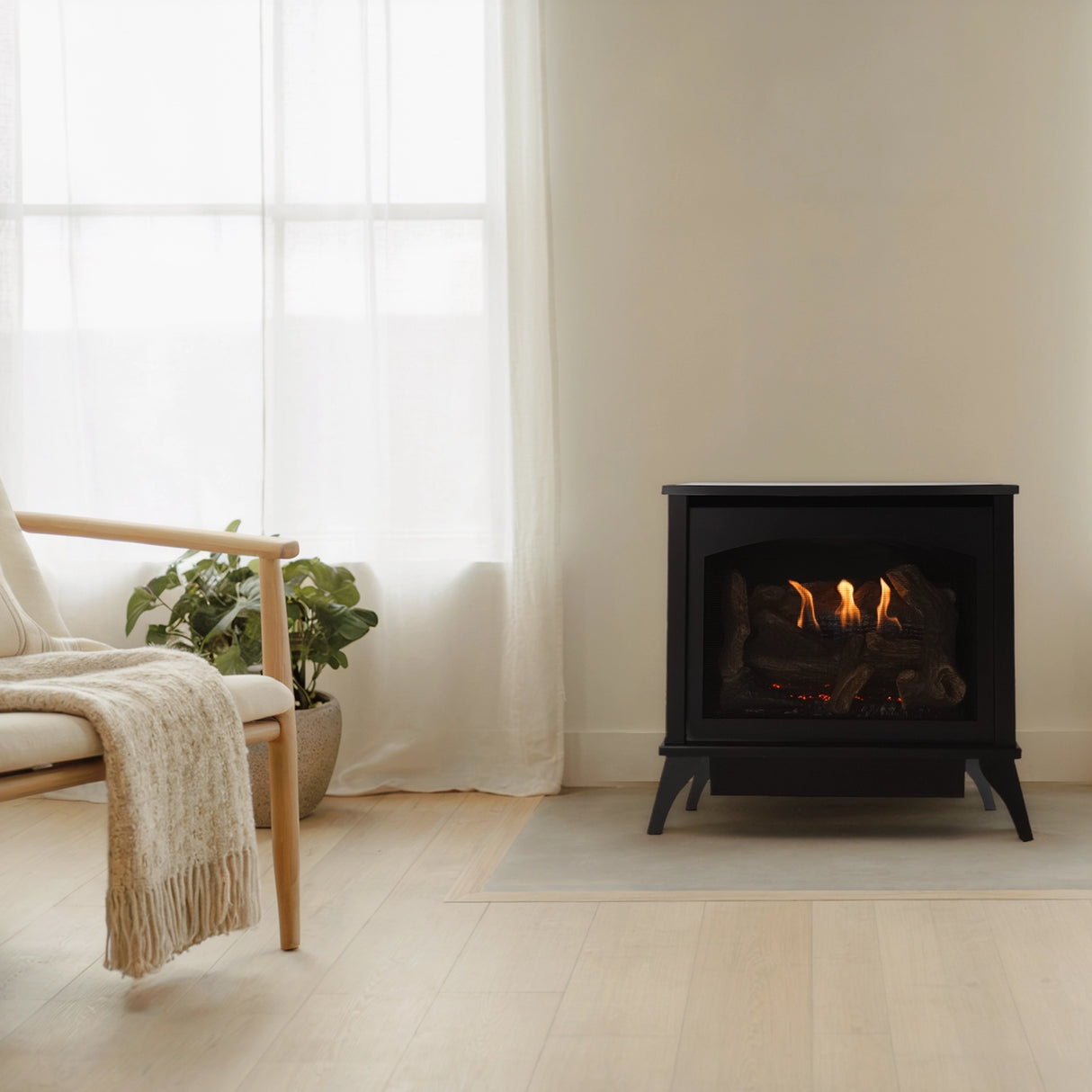 Empire Spirit 25" Vent-Free Steel Gas Stove - Medium - VFD30MS30