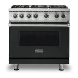 Viking 5 Series 36 inch Sealed Burner Gas Range with 6 Burners - VGR5366B*