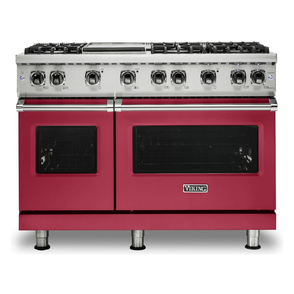 Viking 5 Series 48 inch Sealed Burner Gas Range with 6 Burners and Griddle - VGR5486G*
