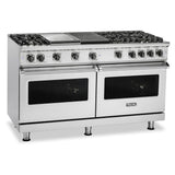 Viking 5 Series 60 inch Sealed Burner Gas Range with 6 Burners, Griddle and Grill - VGR5606GQ*