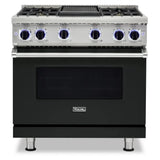 Viking 7 Series 36 inch Sealed Burner Gas Range with 4 Burners and Griddle - VGR73624G*