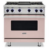Viking 7 Series 36 inch Sealed Burner Gas Range with 4 Burners and Griddle - VGR73624G*