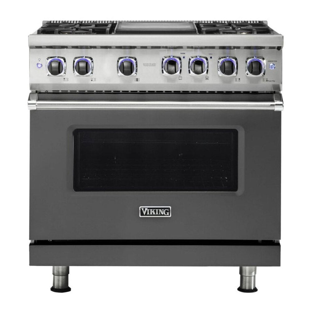 Viking 7 Series 36 inch Sealed Burner Gas Range with 4 Burners and Griddle - VGR73624G*