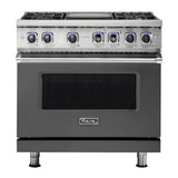 Viking 7 Series 36 inch Sealed Burner Gas Range with 4 Burners and Griddle - VGR73624G*