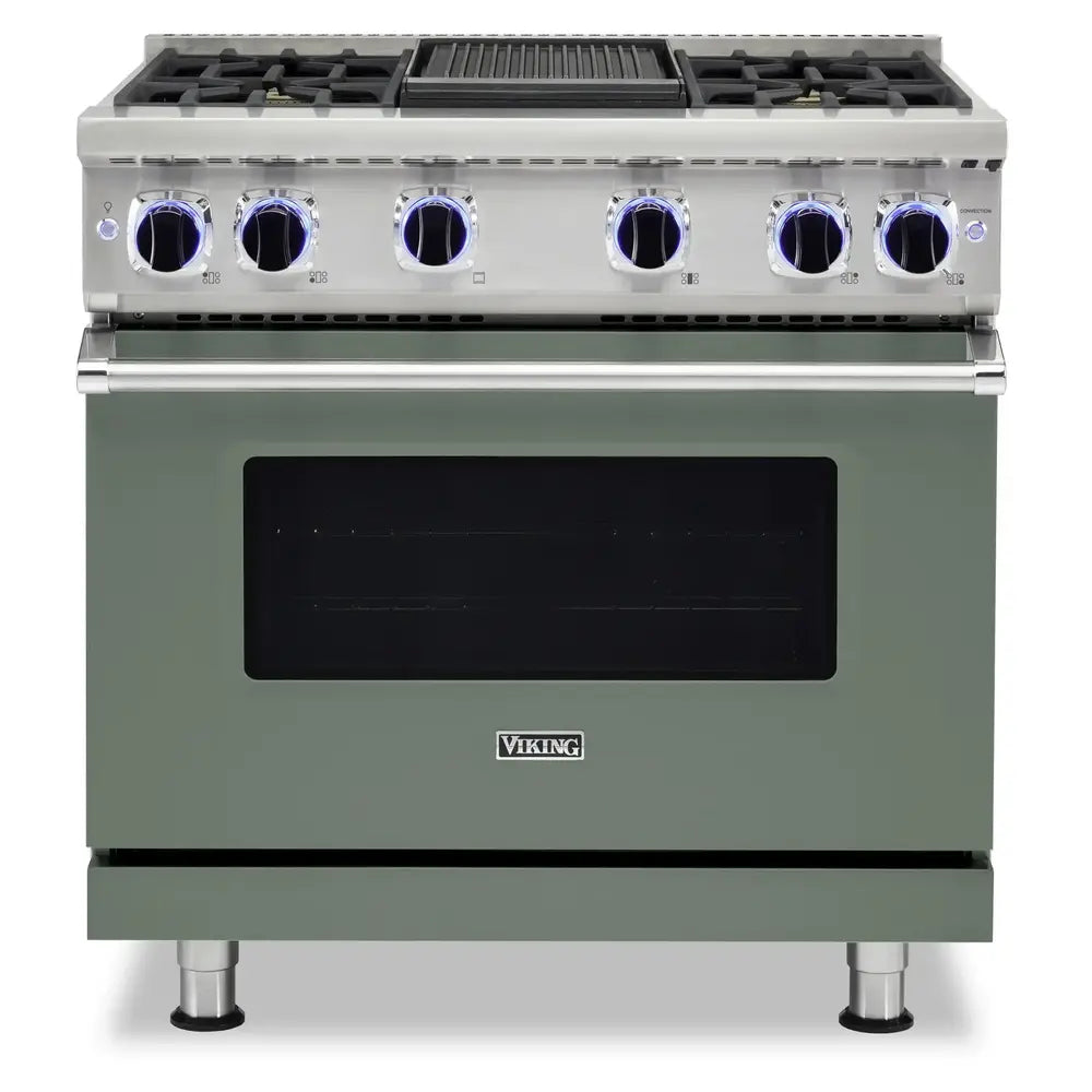 Viking 7 Series 36 inch Sealed Burner Gas Range with 4 Burners and Griddle - VGR73624G*