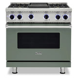 Viking 7 Series 36 inch Sealed Burner Gas Range with 4 Burners and Griddle - VGR73624G*