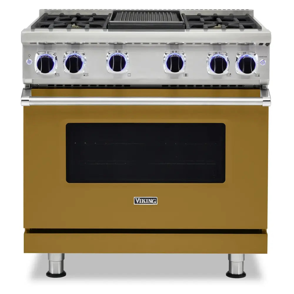 Viking 7 Series 36 inch Sealed Burner Gas Range with 4 Burners and Griddle - VGR73624G*