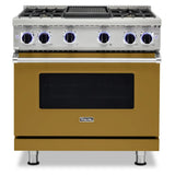 Viking 7 Series 36 inch Sealed Burner Gas Range with 4 Burners and Griddle - VGR73624G*